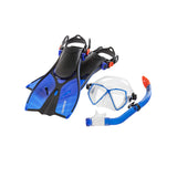 SCUBAPRO MINI VU Combo Pack with Mask, Snorkel and Fins for Kids