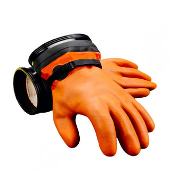 DUI Orange ZIP Dry Gloves